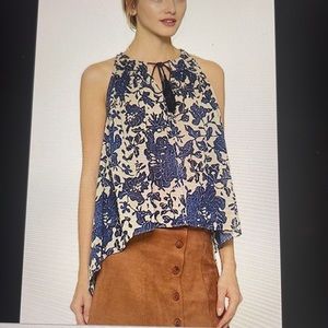 NWT Derek Lam hi low sleeveless cotton top